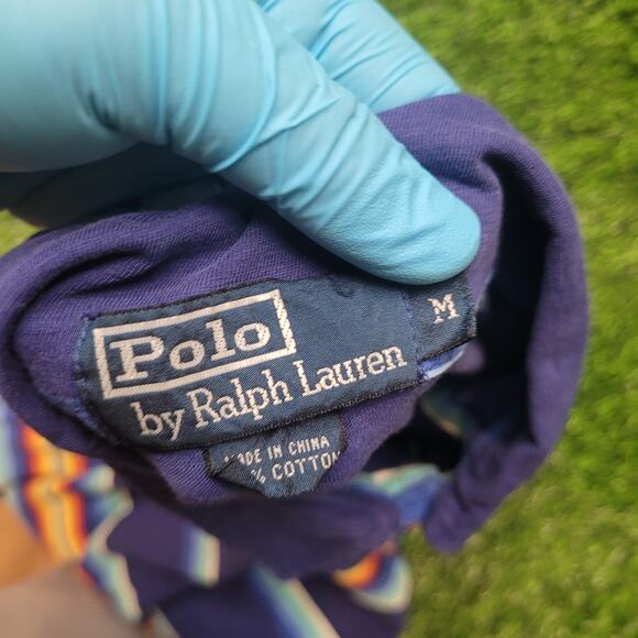 VTG Y2K Polo Ralph Lauren Polo Mens M (Fits Slim Large) Oversized Relaxed Fit - Picture 5 of 6